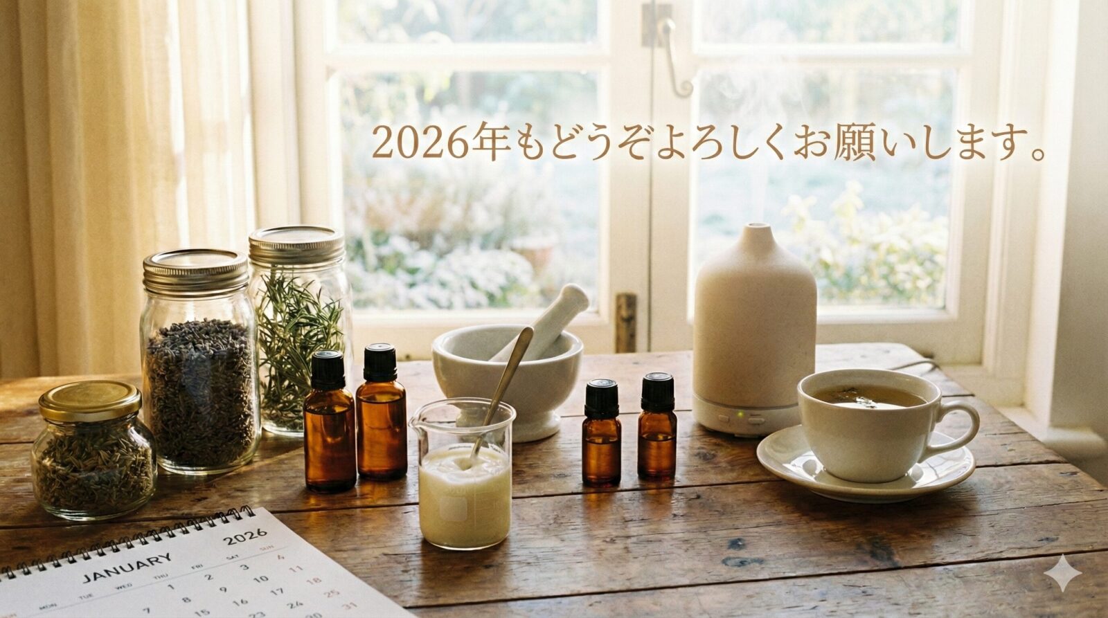 【2026年ご挨拶】「香り」で心豊かな一年を。本年もよろしくお願いいたします 【2026年ご挨拶】「香り」で心豊かな一年を。本年もよろしくお願いいたします