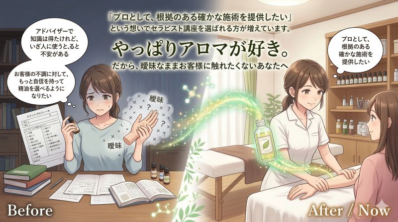 NARD（ナード）認定<BR>アロマセラピストコース