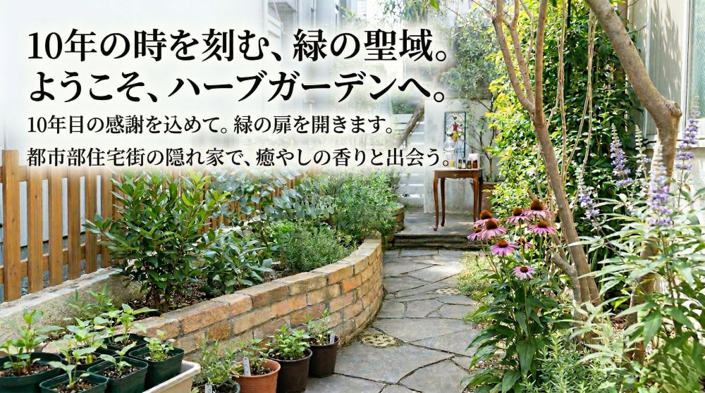 教科書ではない、本物のハーブガーデン。都市部の住宅街にある完成された調和の世界