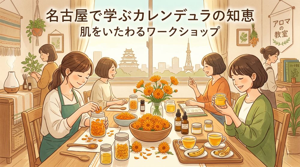 【名古屋ワークショップ】南房総のカレンデュラで綴る、心と肌を整える手仕事の時間
