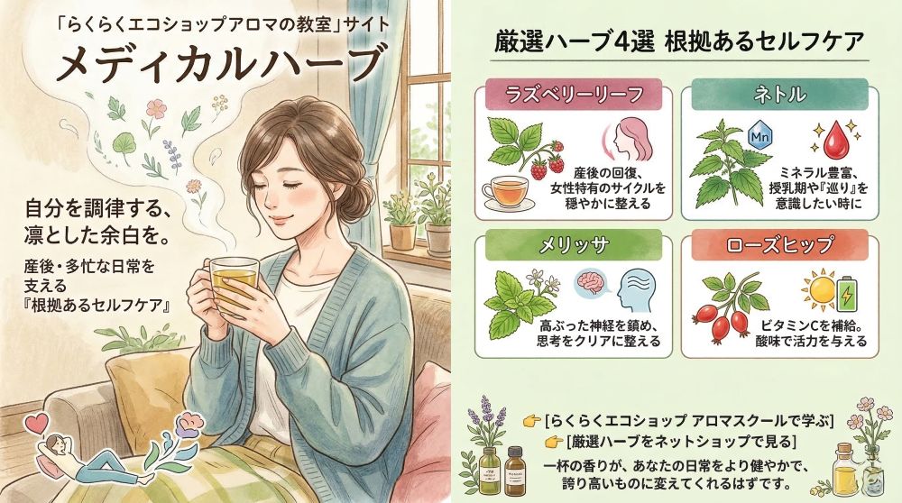 メディカルハーブで自分を調律する。産後や多忙な日常を支える「根拠あるセルフケア」と厳選4種