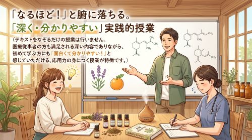 AEAJ アロマ ハンドセラピスト講座<br>【1dayレッスン可能】 わかりやすい授業