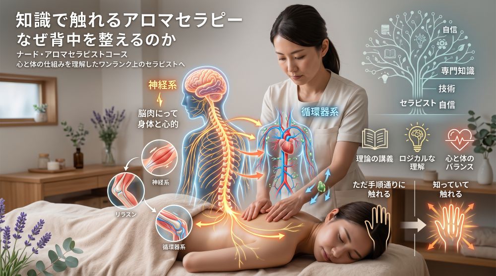 ナード・アロマセラピストコース|体の仕組みをロジカルに学ぶ時間 ナード・アロマセラピストコース|体の仕組みをロジカルに学ぶ時間